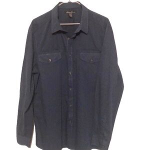 Kenneth Cole long sleeve navy shirt, xl